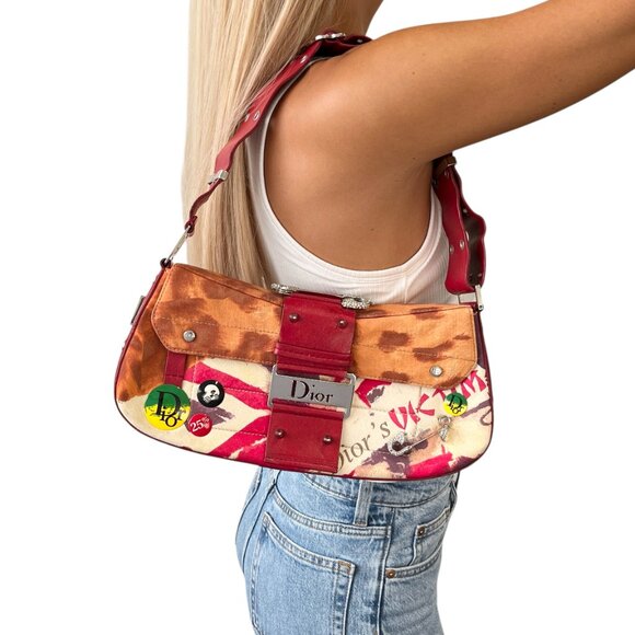 Christian Dior Vintage 2003 Logo Street Chic Columbus Victim Shoulder [105694] - Picture 1 of 15